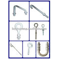 power pole hook bolt assembly fastener link accessories hot-dip galvanized forging pressing parts tower tension guy wire fitting